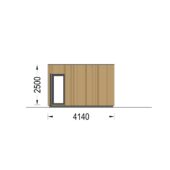 Gartenhaus PREMIUM (34mm + Holzverschalung), 7.5x4m, 30m² Extra Isoliert – Bild 10