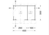 Gartenhaus Bregenz, 4.5x3 m, 13 m² – Bild 5