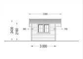 Gartenhaus Bregenz, 4.5x3 m, 13 m² – Bild 7