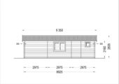 Blockbohlenhaus mit Terrasse LILLI, 32 m² + 20m² – Bild 7