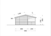 Blockbohlenhaus mit Terrasse LILLI, 32 m² + 20m² – Bild 8