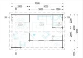 Blockbohlenhaus MILAN (44 mm) 37 m² – Bild 5