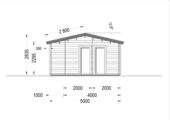 Blockbohlenhaus MILAN (44 mm) 37 m² – Bild 8