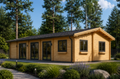 Blockbohlenhaus BERNAU (66 mm) 103 m² – Bild 2