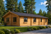 Blockbohlenhaus BERNAU (66 mm) 103 m² – Bild 3