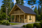 Blockbohlenhaus LANDSHUT (44 mm) · 50 m² – Bild 3