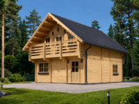 Blockbohlenhaus LISA (66mm) 108m²