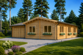 Blockbohlenhaus SEEFELD  (66mm) 105m² – Bild 2
