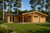 Blockbohlenhaus SEEFELD  (66mm) 105m² – Bild 5