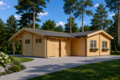 Blockbohlenhaus SEEFELD  (66mm) 105m²