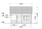 Blockbohlenhaus Tirol mit Schlafboden und Terrasse, 20 m² + 8 m² – Bild 8