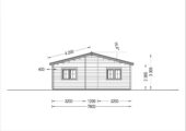 Blockbohlenhaus BERNAU (66 mm) 103 m² – Bild 9