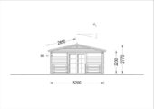 Blockbohlenhaus HANNES 42 m² + 10 m² Terrasse – Bild 9