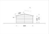 Blockbohlenhaus HANNES 42 m² + 10 m² Terrasse – Bild 6