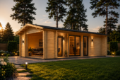 Blockbohlenhaus MILAN (44 mm) 37 m²