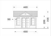 Premium Gartenhaus BRÜSSEL, 4x3m, 12m² – Bild 6