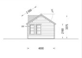 Gartenhaus BRÜSSEL 5.5 x 4 m, 22 m² – Bild 8