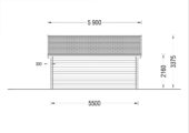Gartenhaus BRÜSSEL 5.5 x 4 m, 22 m² – Bild 9
