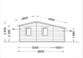 Blockbohlenhaus Daniela 43m² – Bild 8