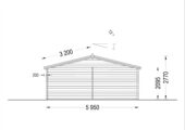 Doppelgarage aus Holz (44mm), 6x9 m, 54m² – Bild 9