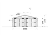 Doppelgarage aus Holz (44mm), 6x9 m, 54m² – Bild 7