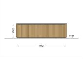 Dreifachgarage mit Flachdach (34mm + Holzverschalung), 9x6m, 54m² – Bild 8