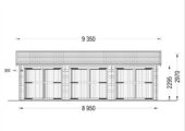 Dreifachgarage aus Holz (44mm), 9x6m, 54m² – Bild 9