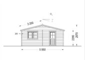 Dreifachgarage aus Holz (44mm), 9x6m, 54m² – Bild 10