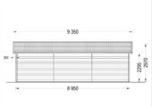 Dreifachgarage aus Holz (44mm), 9x6m, 54m² – Bild 7
