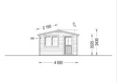 Premium Gartenhaus Donau,4x3m, 12m² – Bild 8
