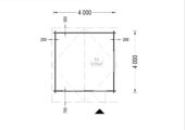 Premium Gartenhaus Donau, 4x4m, 16m² – Bild 5