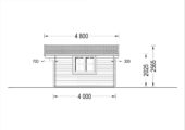 Gartenhaus Donau, 5x4m, 20m² – Bild 7