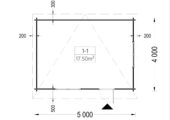 Gartenhaus Donau 5x4 m, 20 m² mit Flachdach – Bild 6