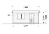 Gartenhaus Donau 5x4 m, 20 m² mit Flachdach – Bild 7