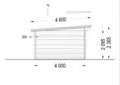 Gartenhaus Donau 5x4 m, 20 m² mit Flachdach – Bild 5