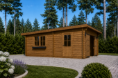 Einzelgarage mit Pultdach (44 mm), 4x6 m, 24 m² – Bild 4