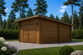 Einzelgarage mit Pultdach (44 mm), 4x6 m, 24 m² – Bild 5