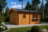 Einzelgarage aus Holz (44 mm), 4x6 m, 24 m² – Bild 5