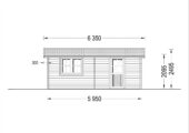 Einzelgarage aus Holz (44 mm), 4x6 m, 24 m² – Bild 8