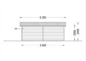Einzelgarage aus Holz (44 mm), 4x6 m, 24 m² – Bild 10