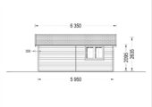 Einzelgarage aus Holz (44mm), 5x6m, 30m² – Bild 8