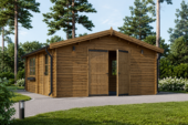 Einzelgarage aus Holz (44mm), 5x6m, 30m² – Bild 2