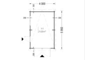 Einzelgarage mit Pultdach (44 mm), 4x6 m, 24 m² – Bild 6