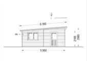 Einzelgarage mit Pultdach (44 mm), 4x6 m, 24 m² – Bild 8