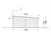 Einzelgarage mit Pultdach (44 mm), 4x6 m, 24 m² – Bild 10