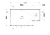 Gartenhaus ERWIN 7x4 m 28 m² – Bild 5
