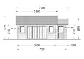 Gartenhaus ERWIN 7x4 m 28 m² – Bild 6