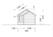 Gartenhaus ERWIN 7x4 m 28 m² – Bild 7