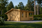 Gartenhaus IRIS (44 oder 66 mm) · 26 m² – Bild 2