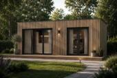 Gartenhaus PREMIUM (34mm + Holzverschalung), 6.5x4.5m, 30m² Extra Isoliert – Bild 3
